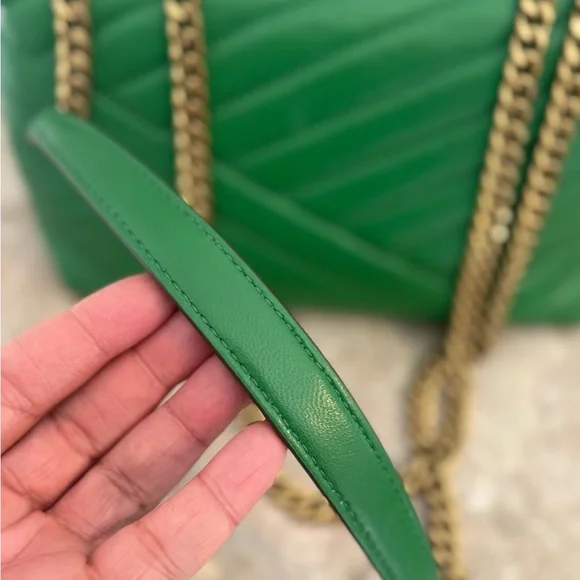 Tory Burch Small Kira Shoulder Bag – Green Leather - Picture 8 of 9